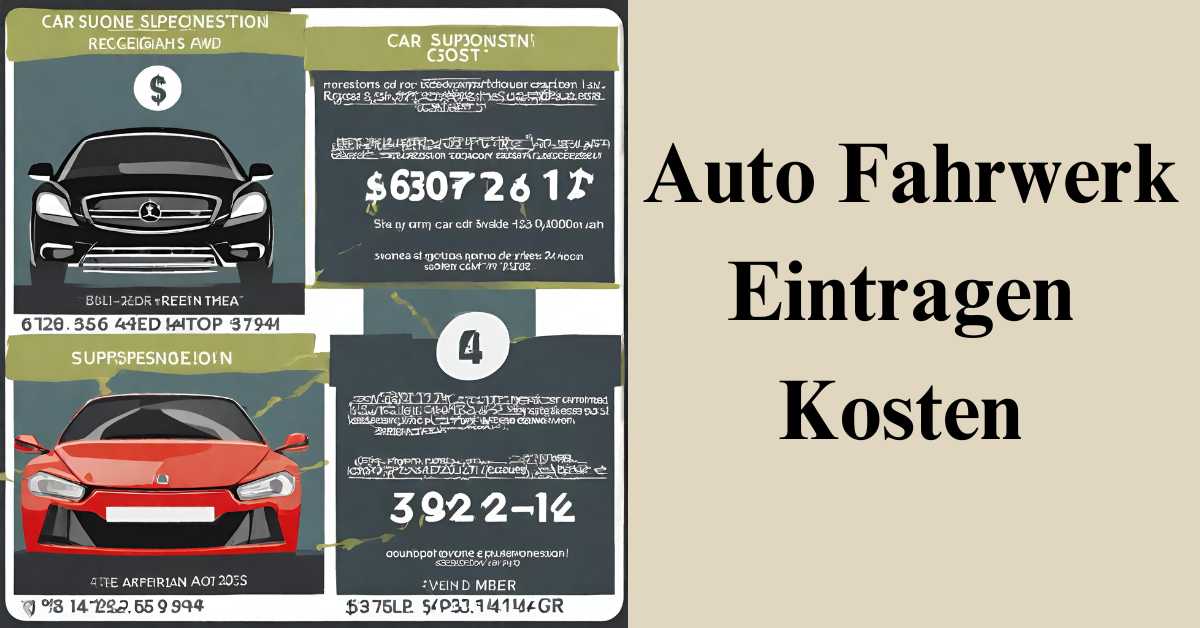  Auto Fahrwerk Eintragen Kosten