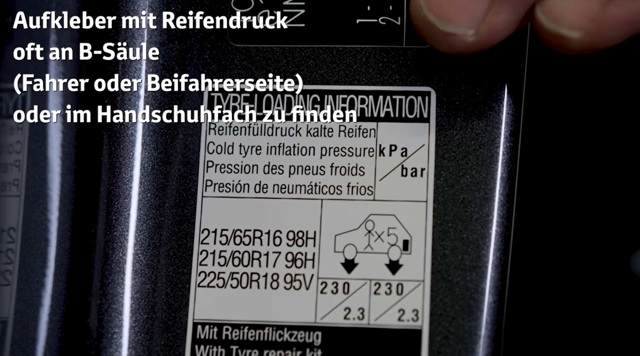 Reifendruck Bei 225 45 R17 mitter