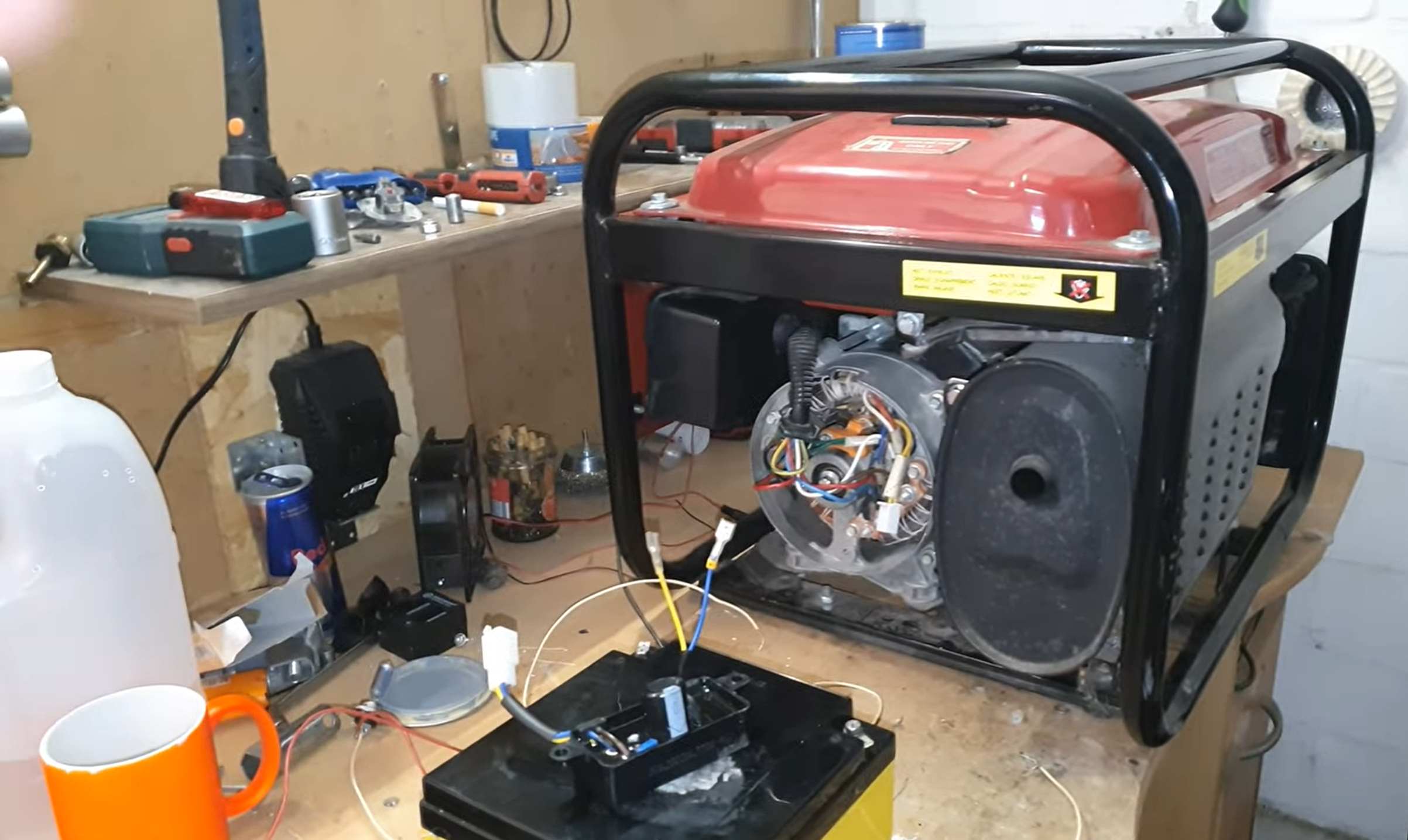 Generator Wieder Magnetisieren Mittels Einer 12V Batteries
